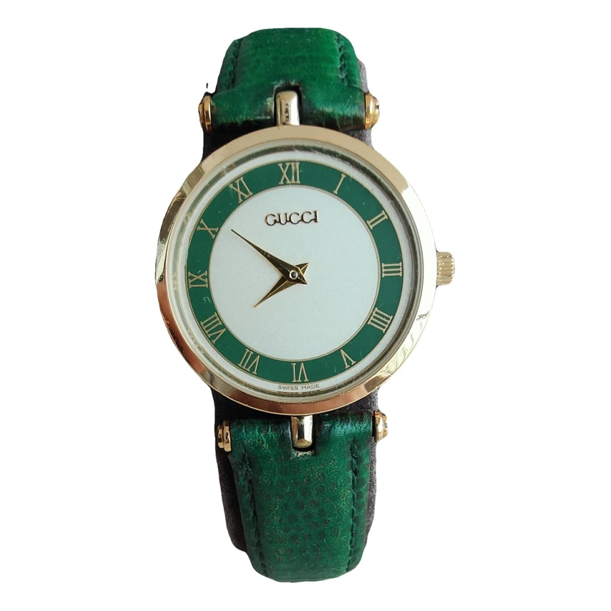 Pre-owned Gucci Diamantissima Watch In Gold