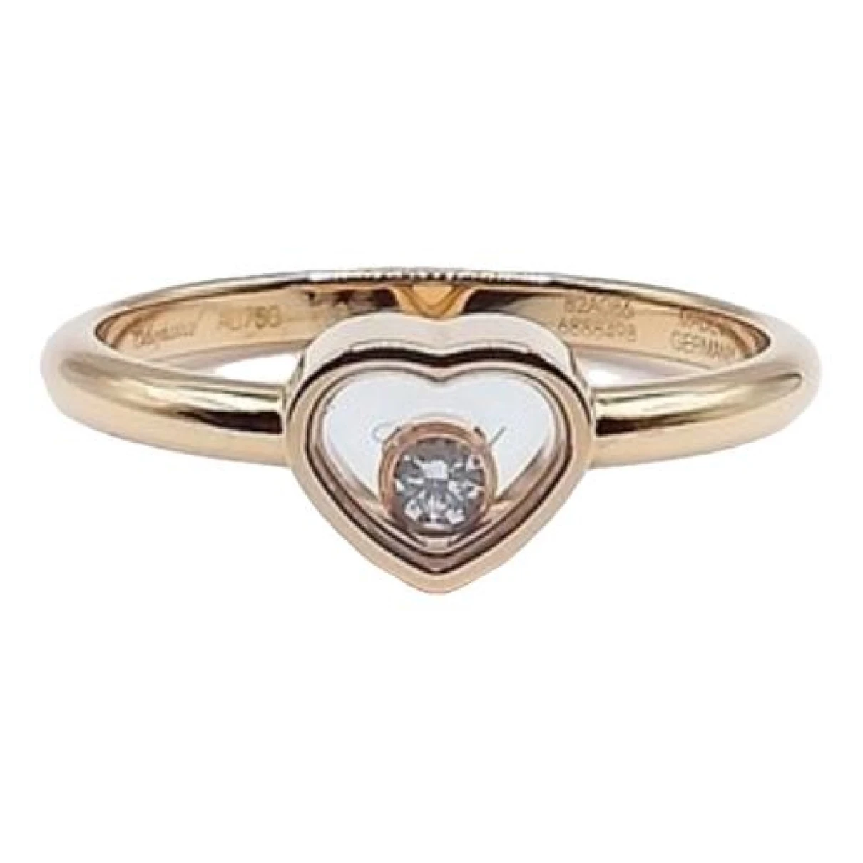 Pre-owned Chopard Happy Diamonds Ring In Gold