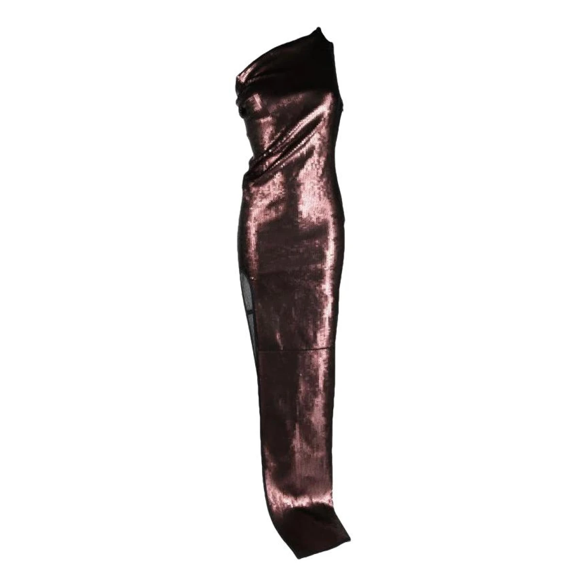 Pre-owned Rick Owens Maxi Dress In Burgundy