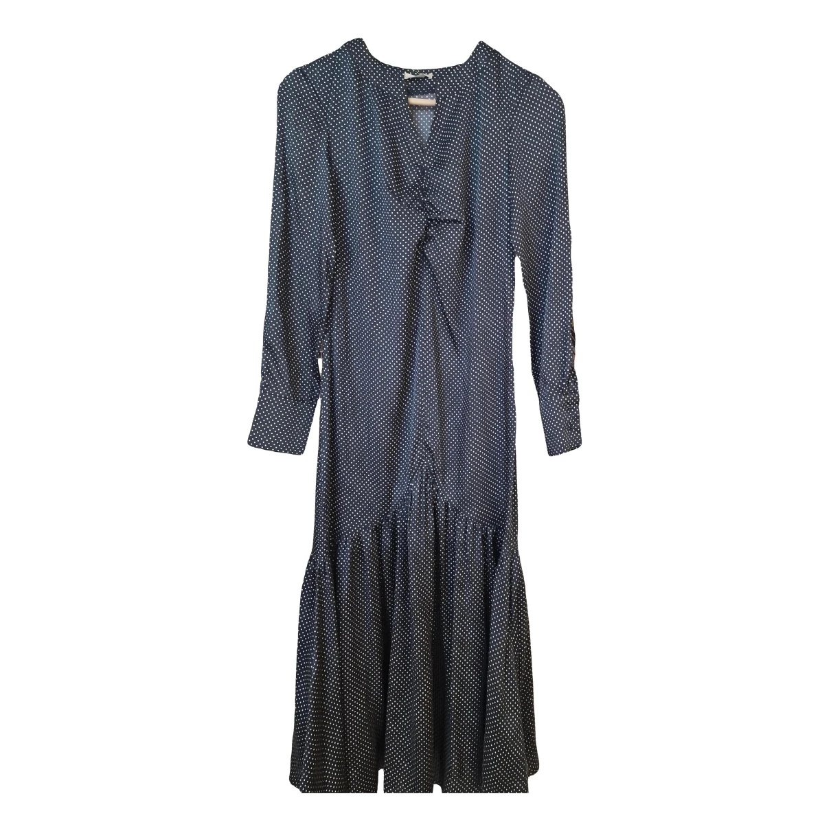 Pre-owned 12 Storeez Mid-length Dress In Black