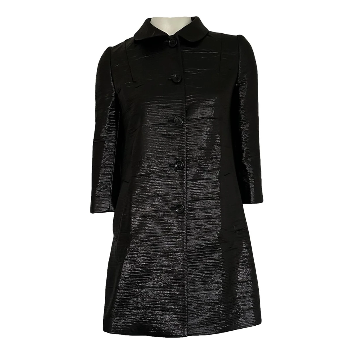 Pre-owned Dolce & Gabbana Wool Coat In Black