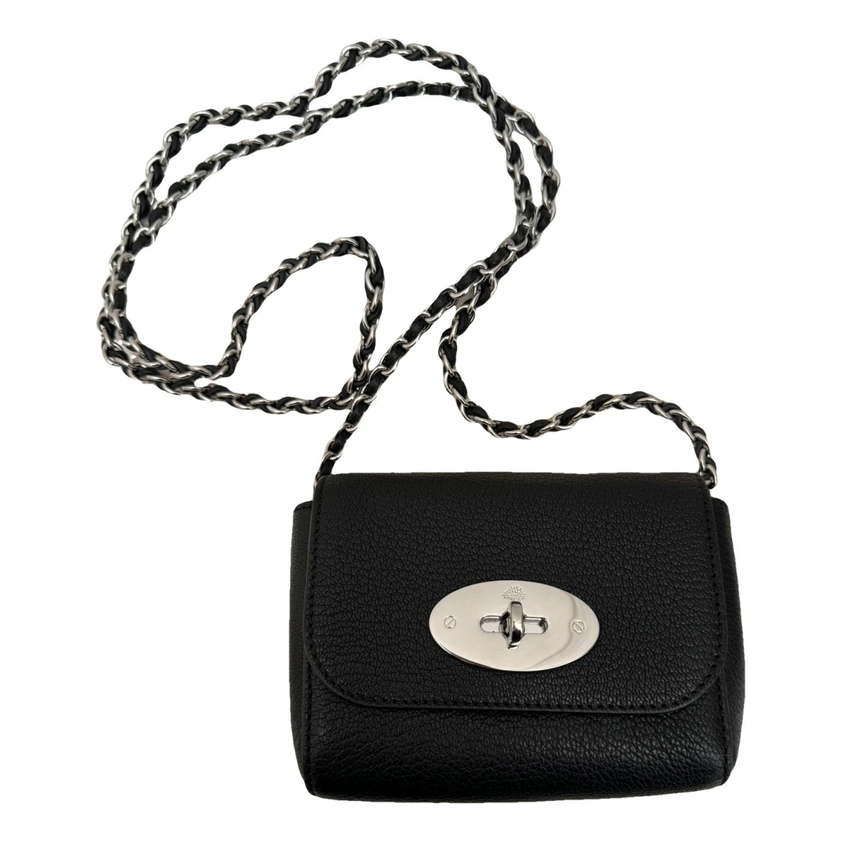 Pre-owned Mulberry Lily Leather Crossbody Bag In Black