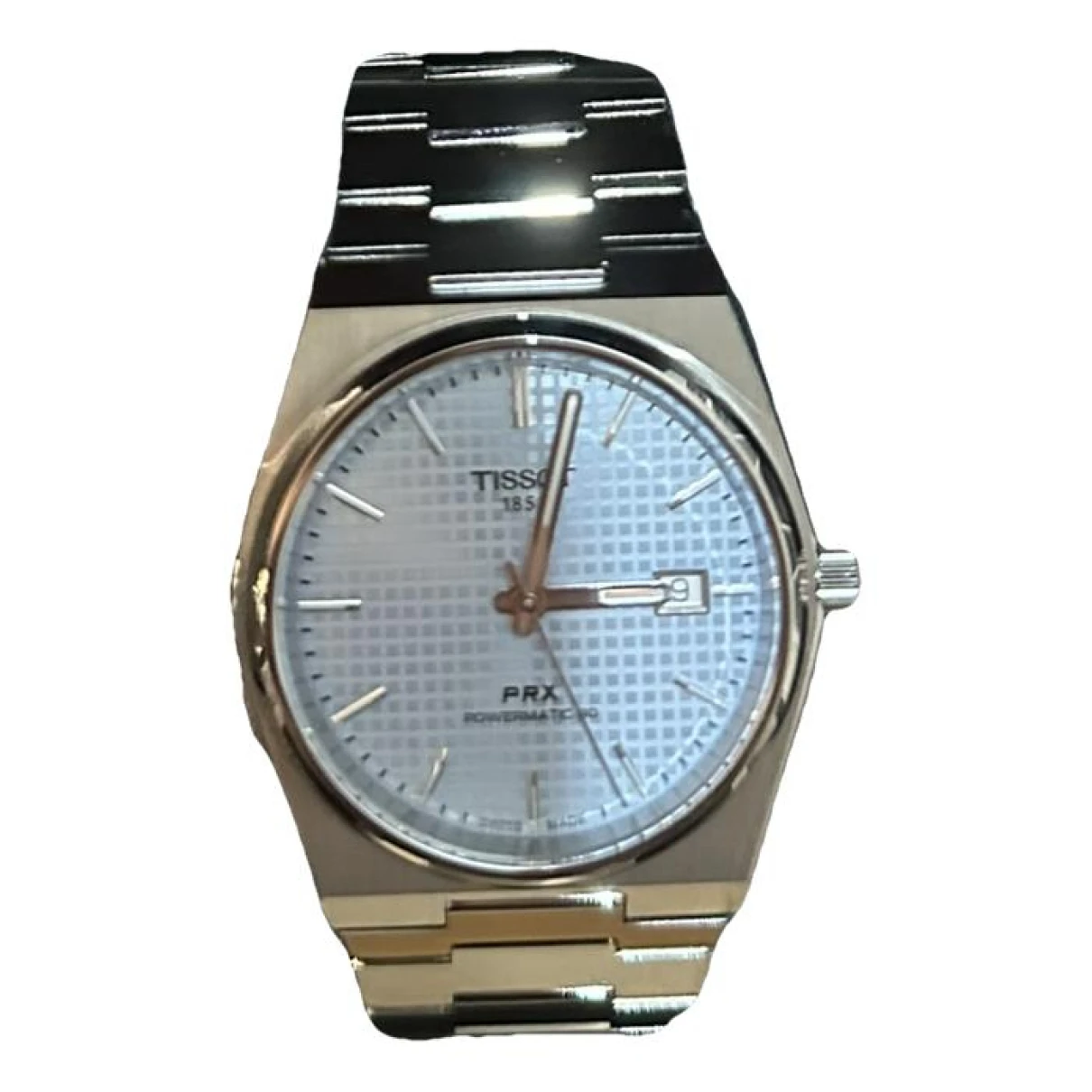 Pre-owned Tissot Silver Watch In Blue