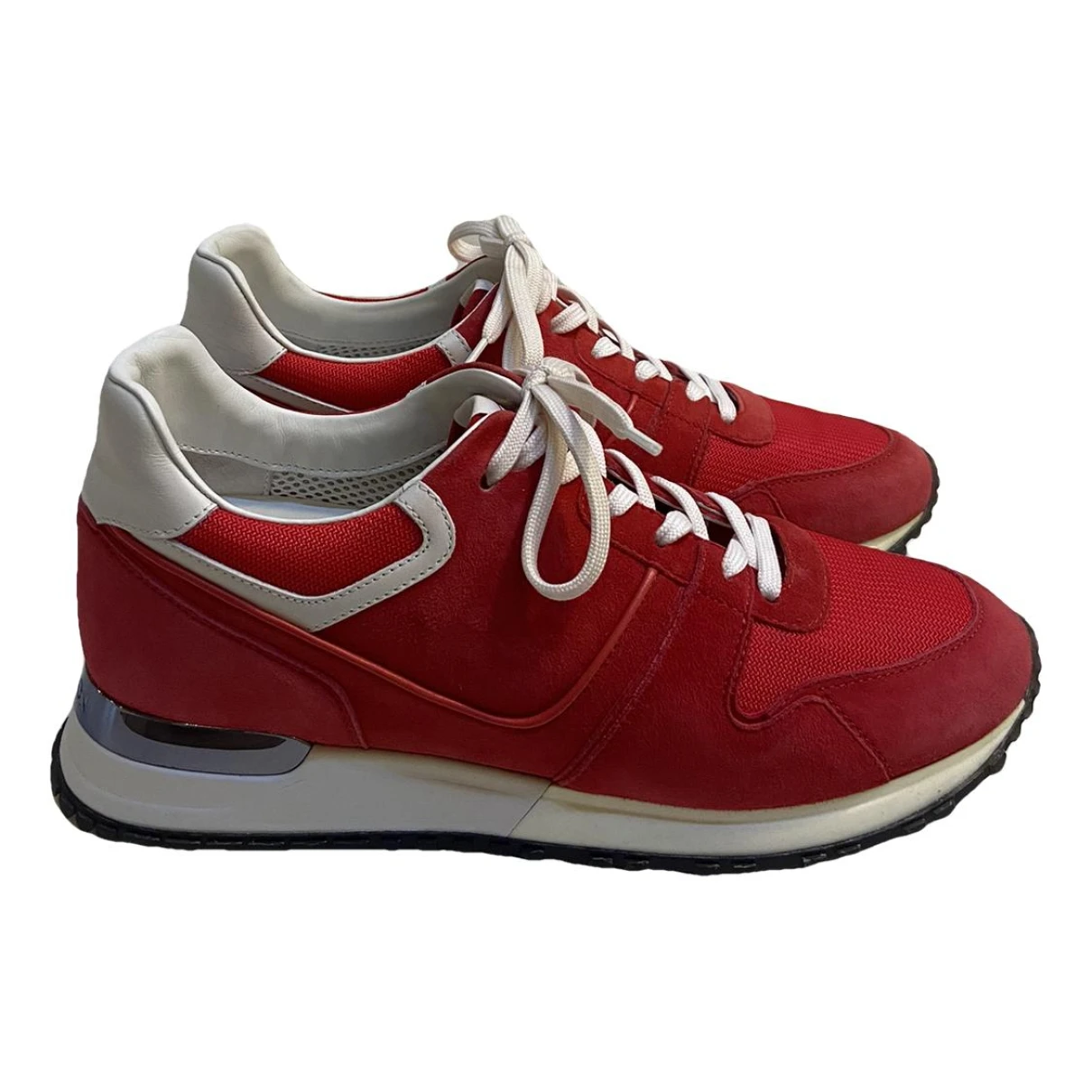 Pre-owned Louis Vuitton Run Away Trainers In Red