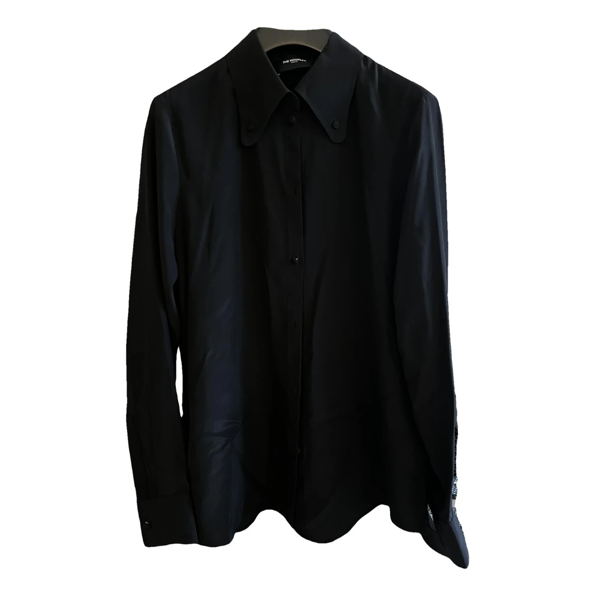 Pre-owned The Kooples Silk Shirt In Black