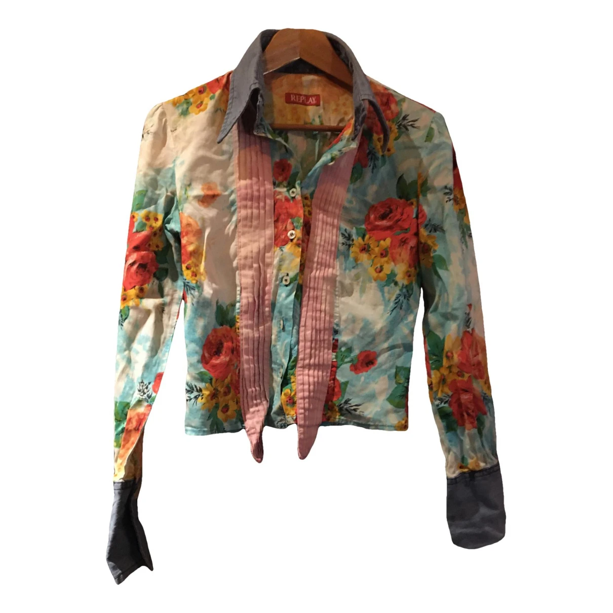 Pre-owned Replay Blouse In Multicolour