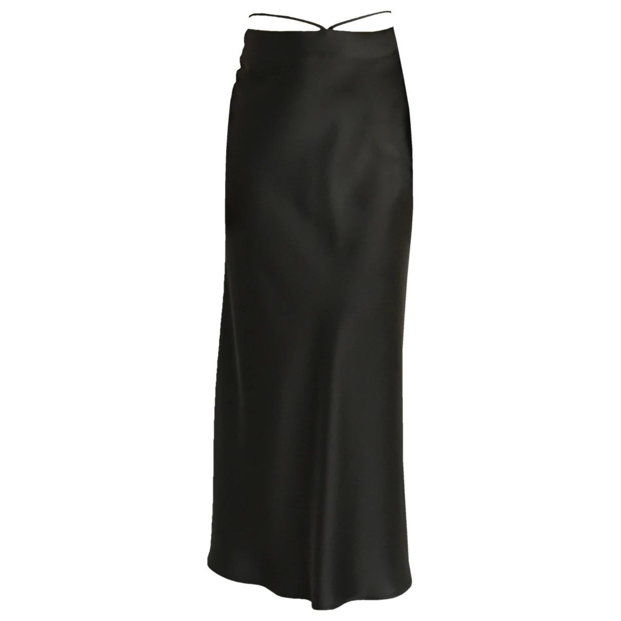 Pre-owned Musier Mid-length Skirt In Black