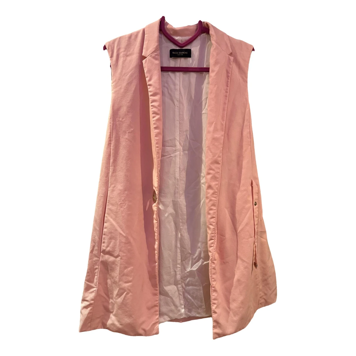 Pre-owned Piazza Sempione Trench Coat In Pink