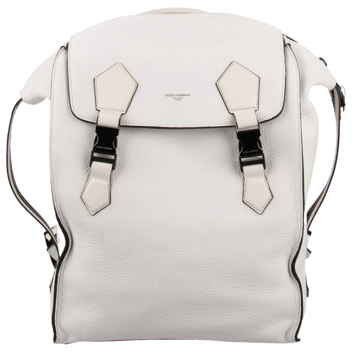 Pre-owned Dolce & Gabbana Leather Bag In White