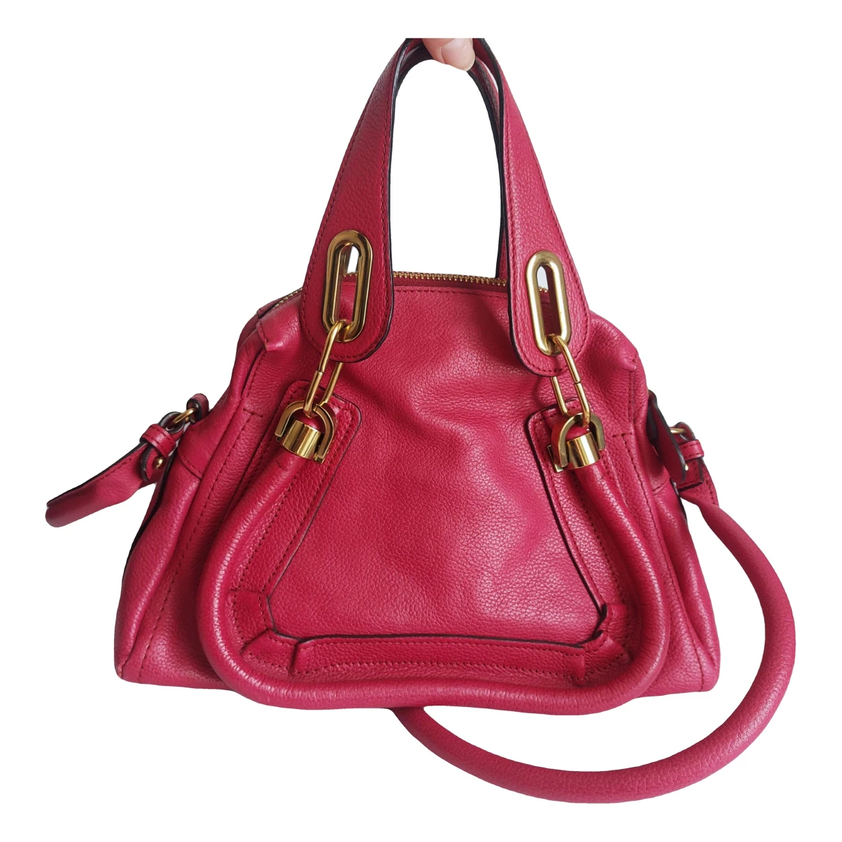 Pre-owned Chloé Paraty Leather Handbag In Pink