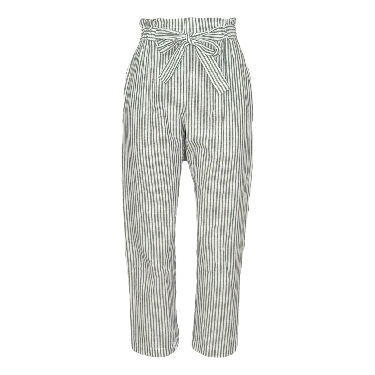 Pre-owned Emerson Fry Linen Trousers In Green