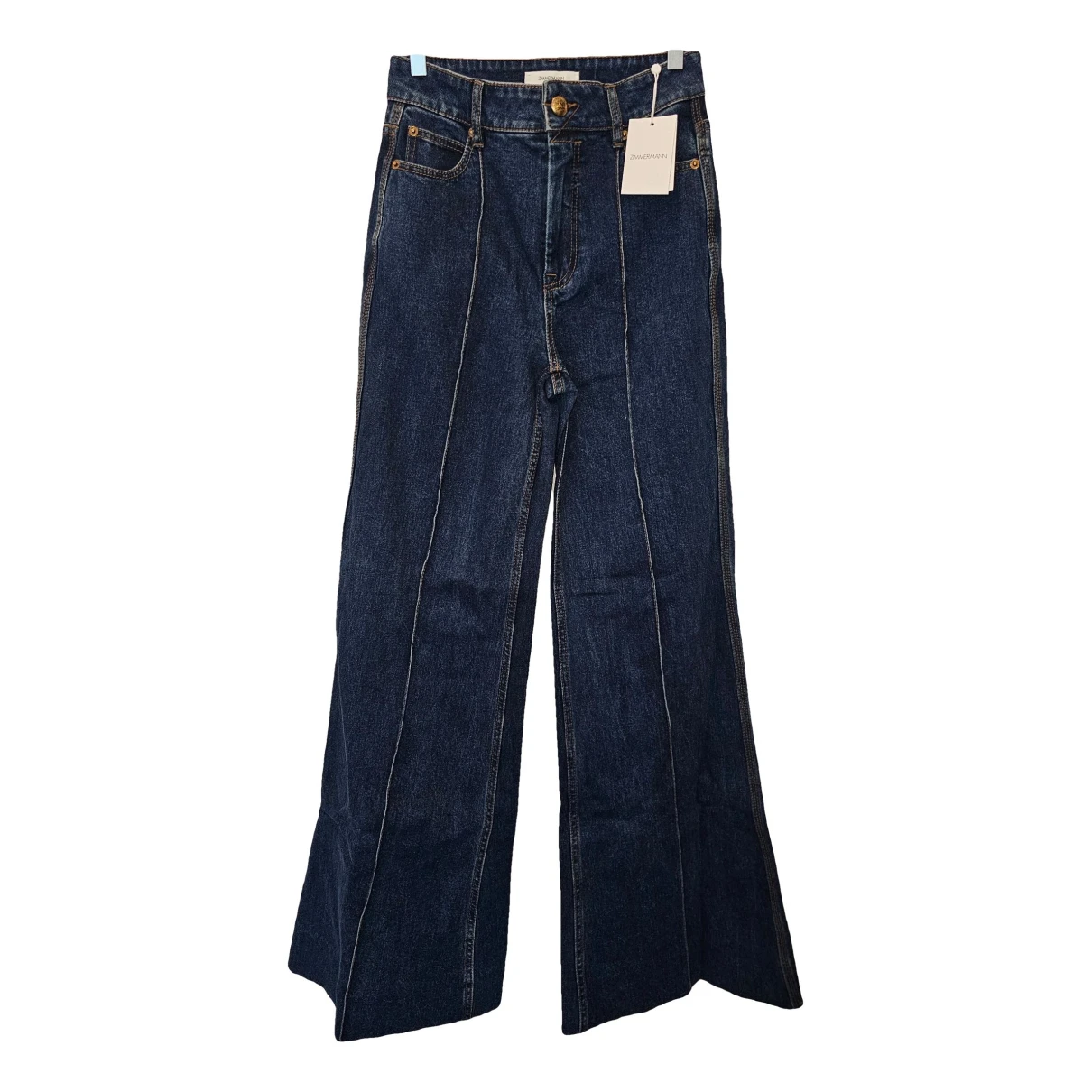 Pre-owned Zimmermann Jeans In Blue