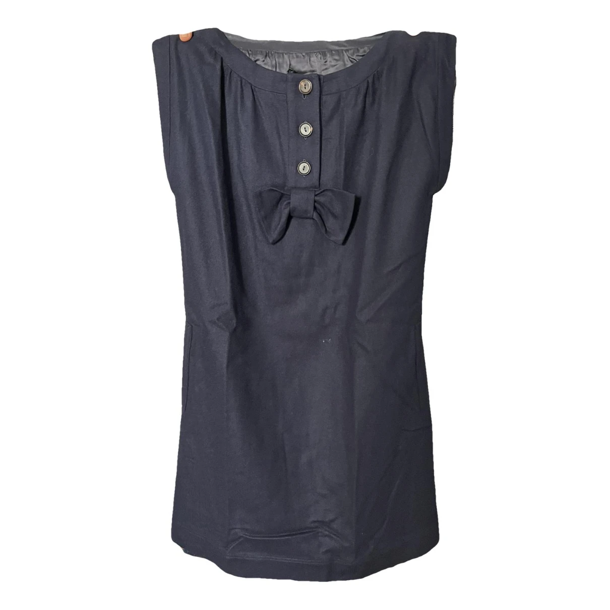 Pre-owned Apc Wool Mid-length Dress In Blue