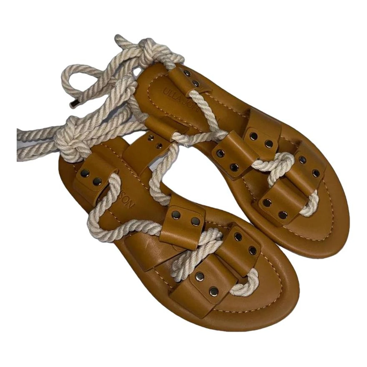 Pre-owned Ulla Johnson Leather Sandal In Brown