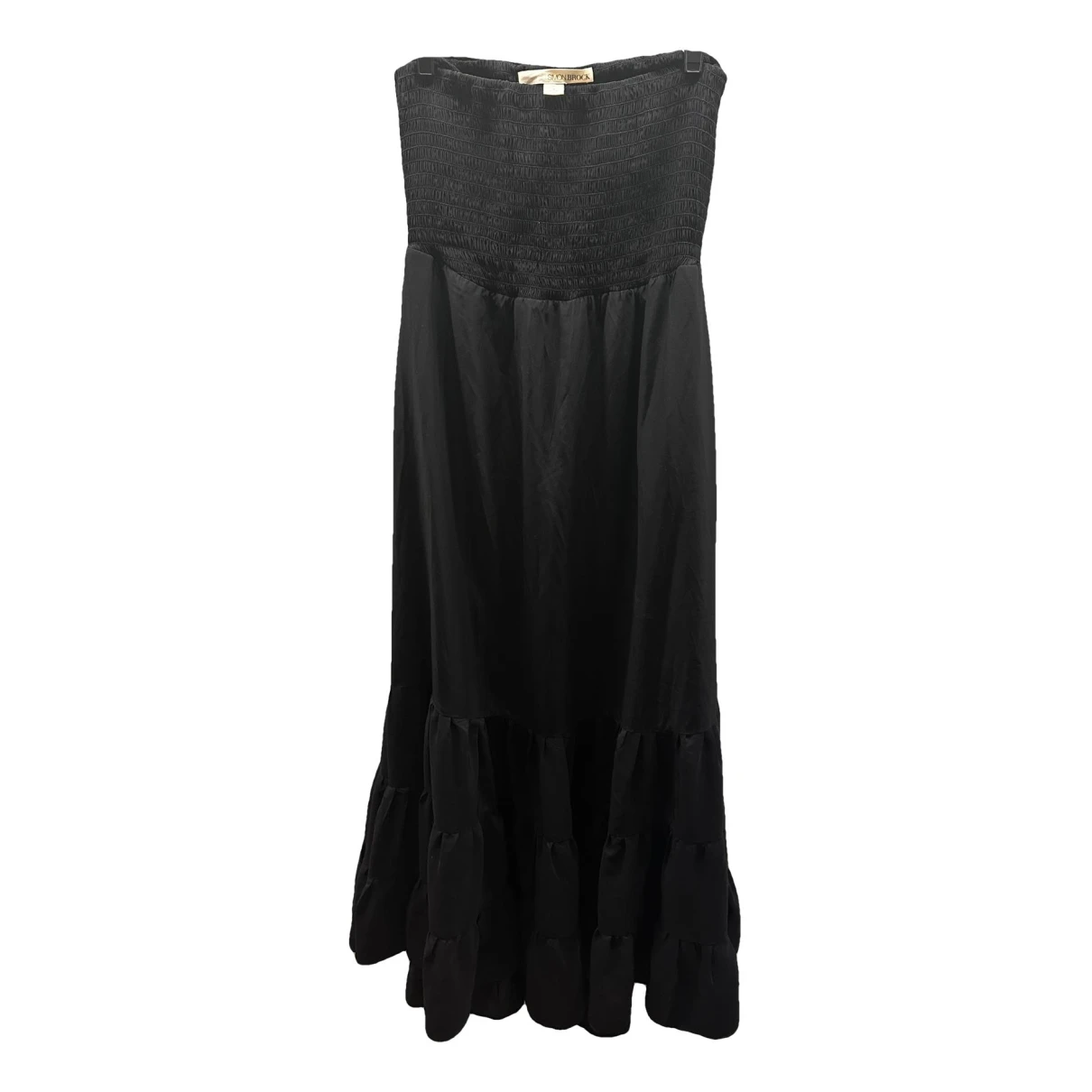 Pre-owned Brock Collection Silk Maxi Dress In Black