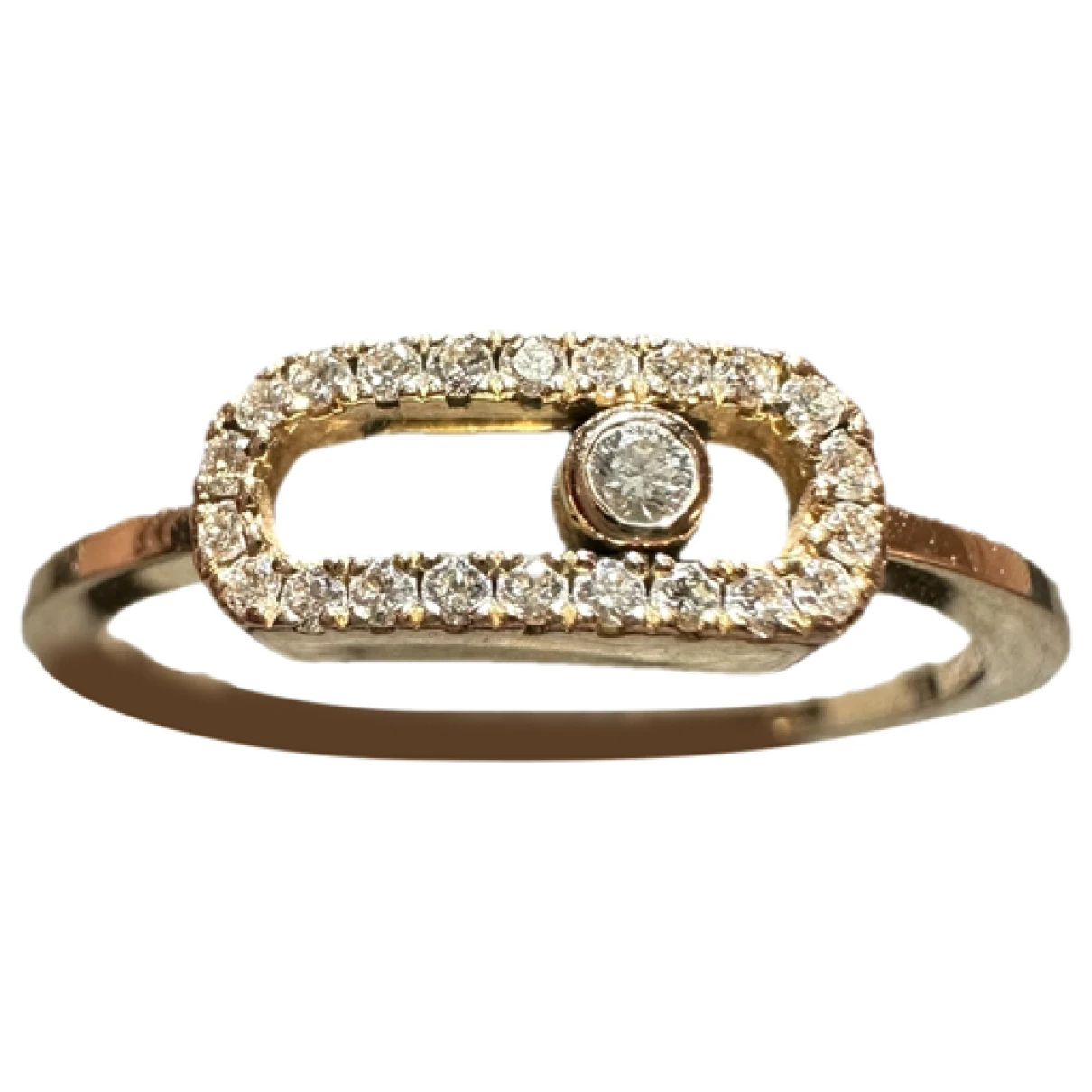 Pre-owned Messika Move Classique Pink Gold Ring