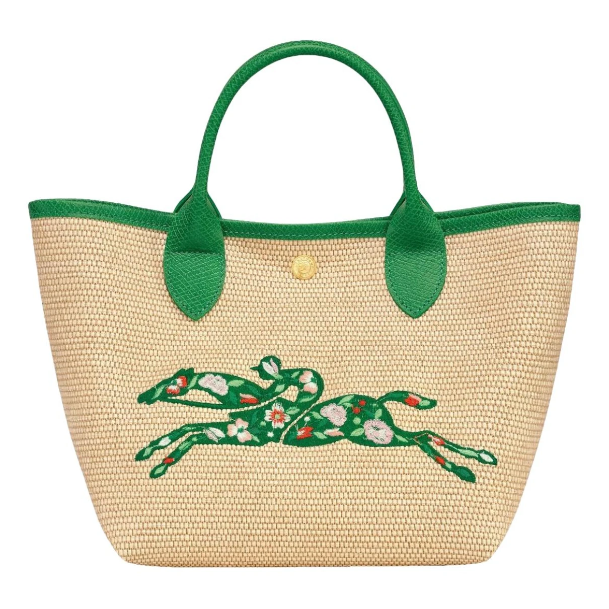 Pre-owned Longchamp Pliage Tote In Green