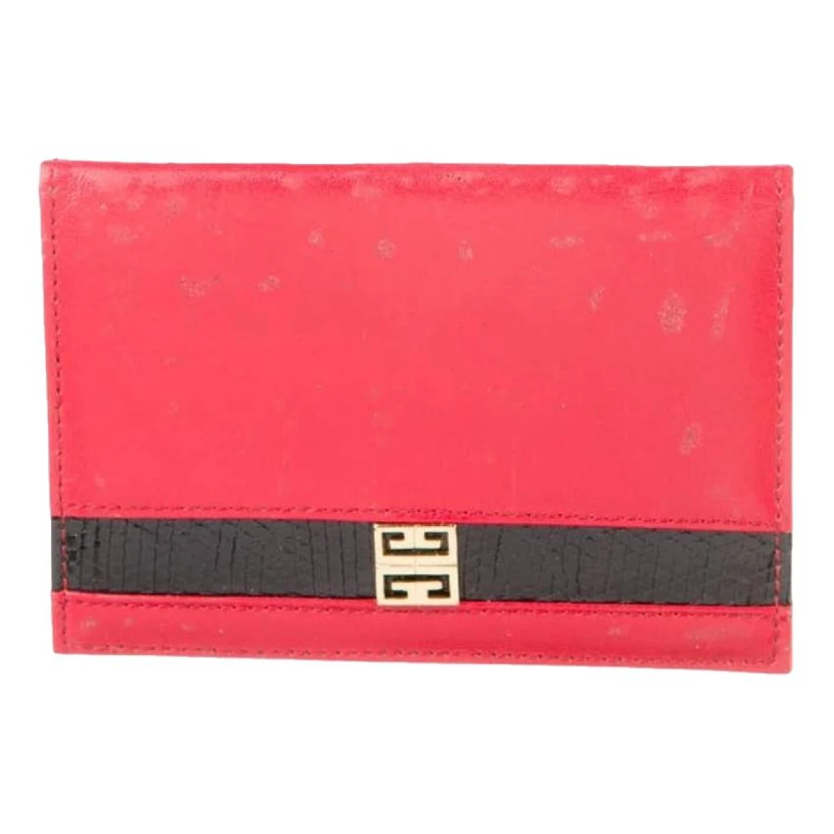 Pre-owned Givenchy Leather Wallet In Red