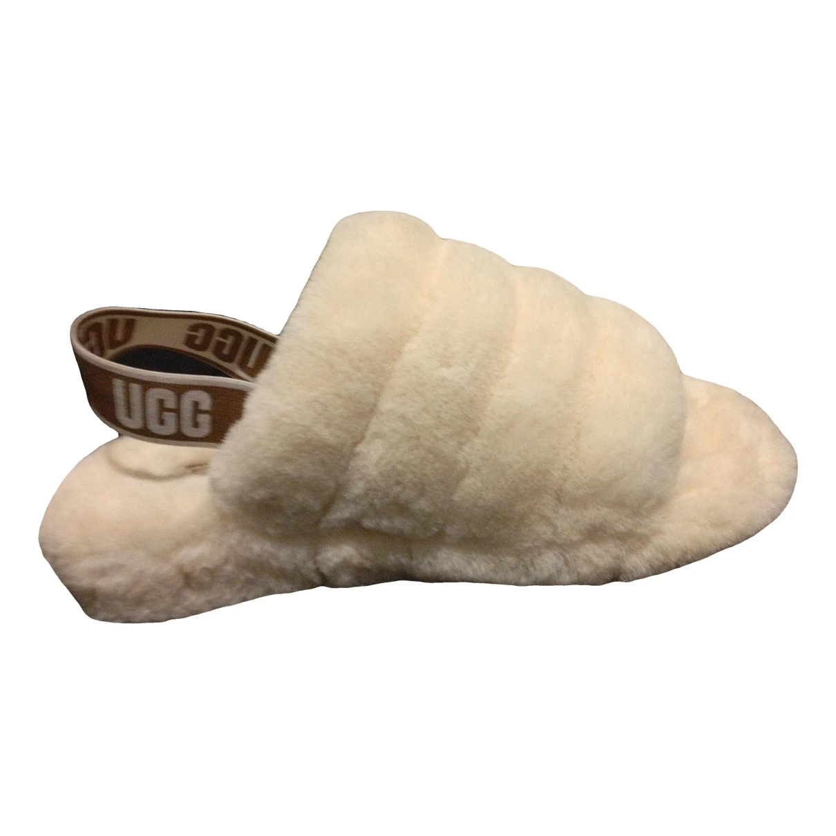Pre-owned Ugg Faux Fur Sandals In Other