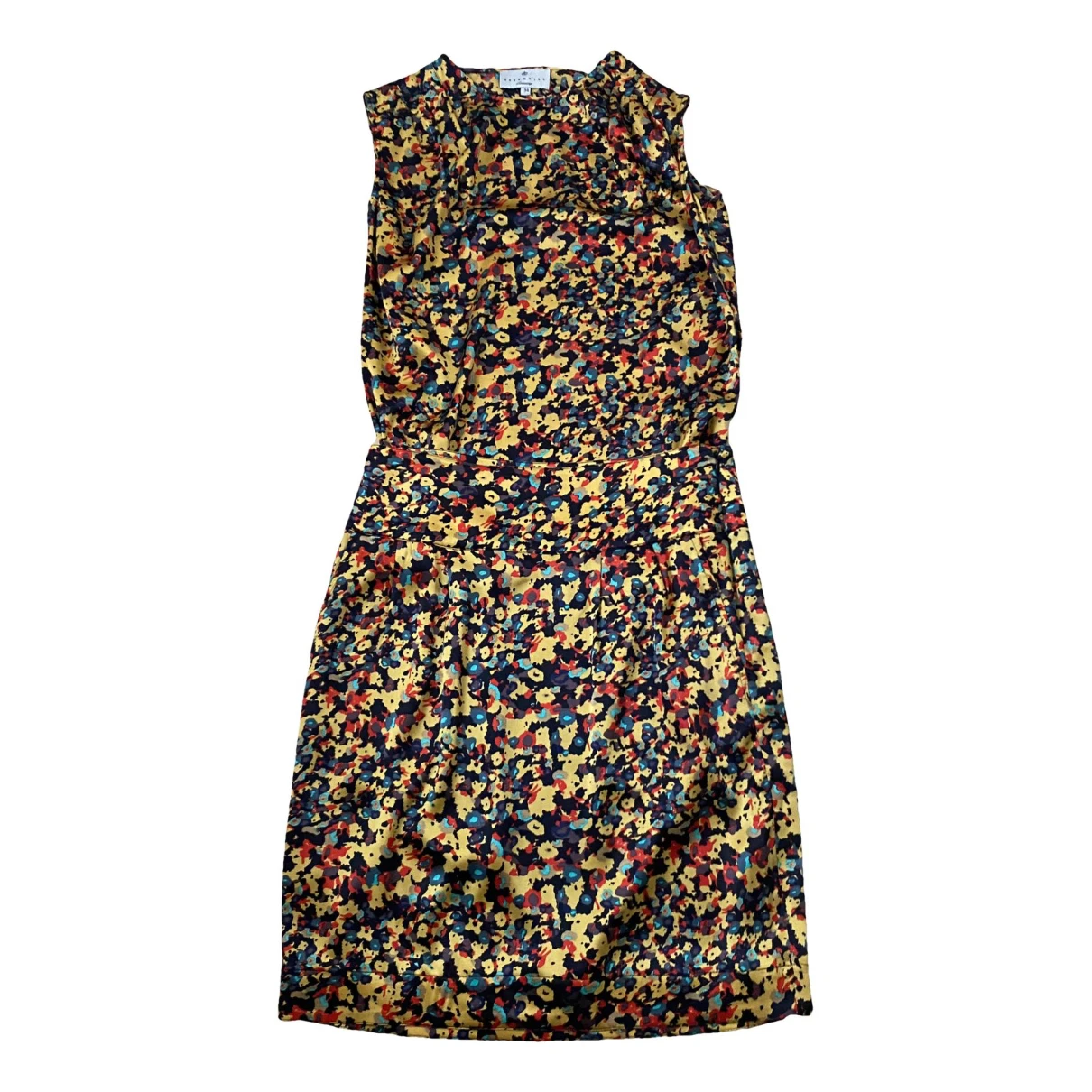 Pre-owned Essentiel Antwerp Silk Dress In Multicolour
