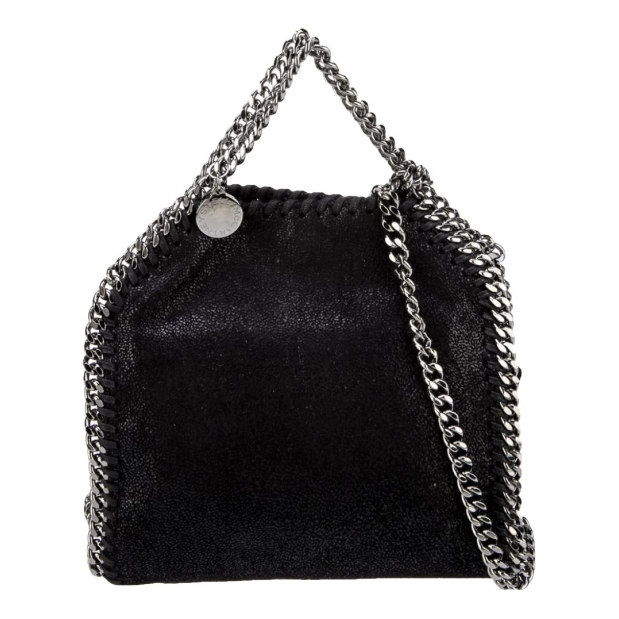 Pre-owned Stella Mccartney Falabella Go Leather Backpack In Black