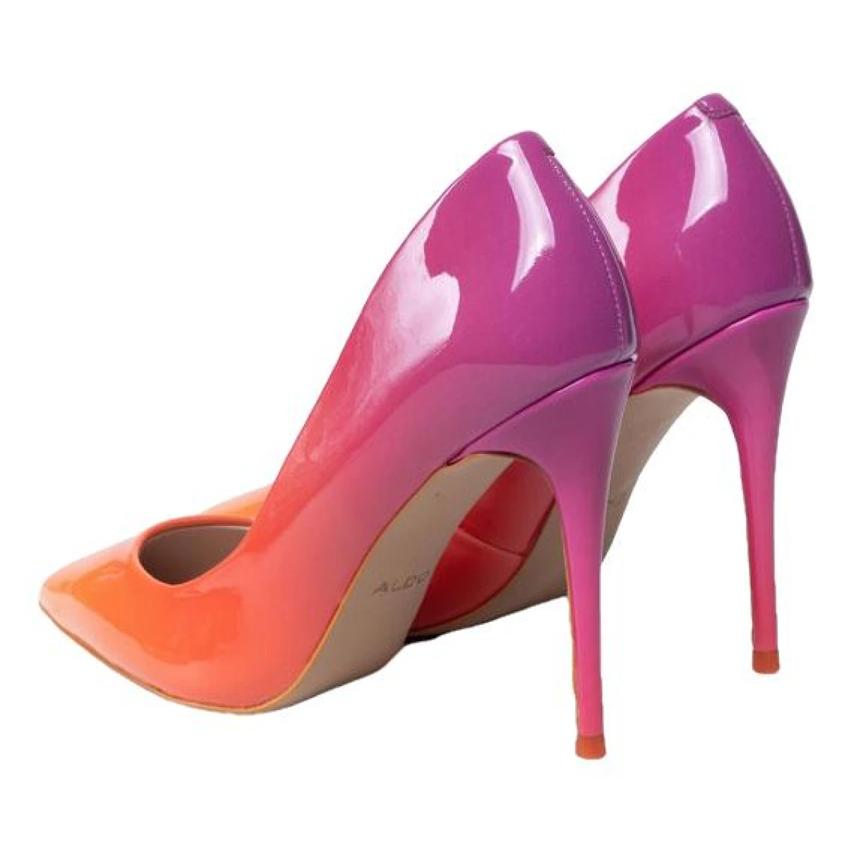 Pre-owned Aldo Patent Leather Heels In Multicolour