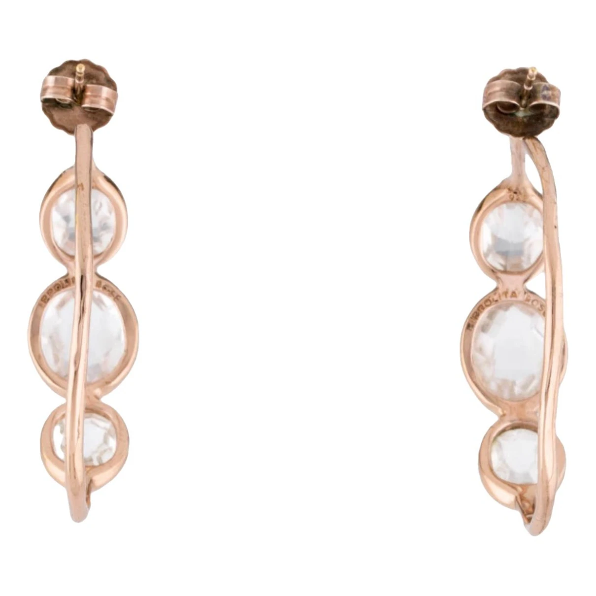 Pre-owned Ippolita Pink Gold Earrings In Other