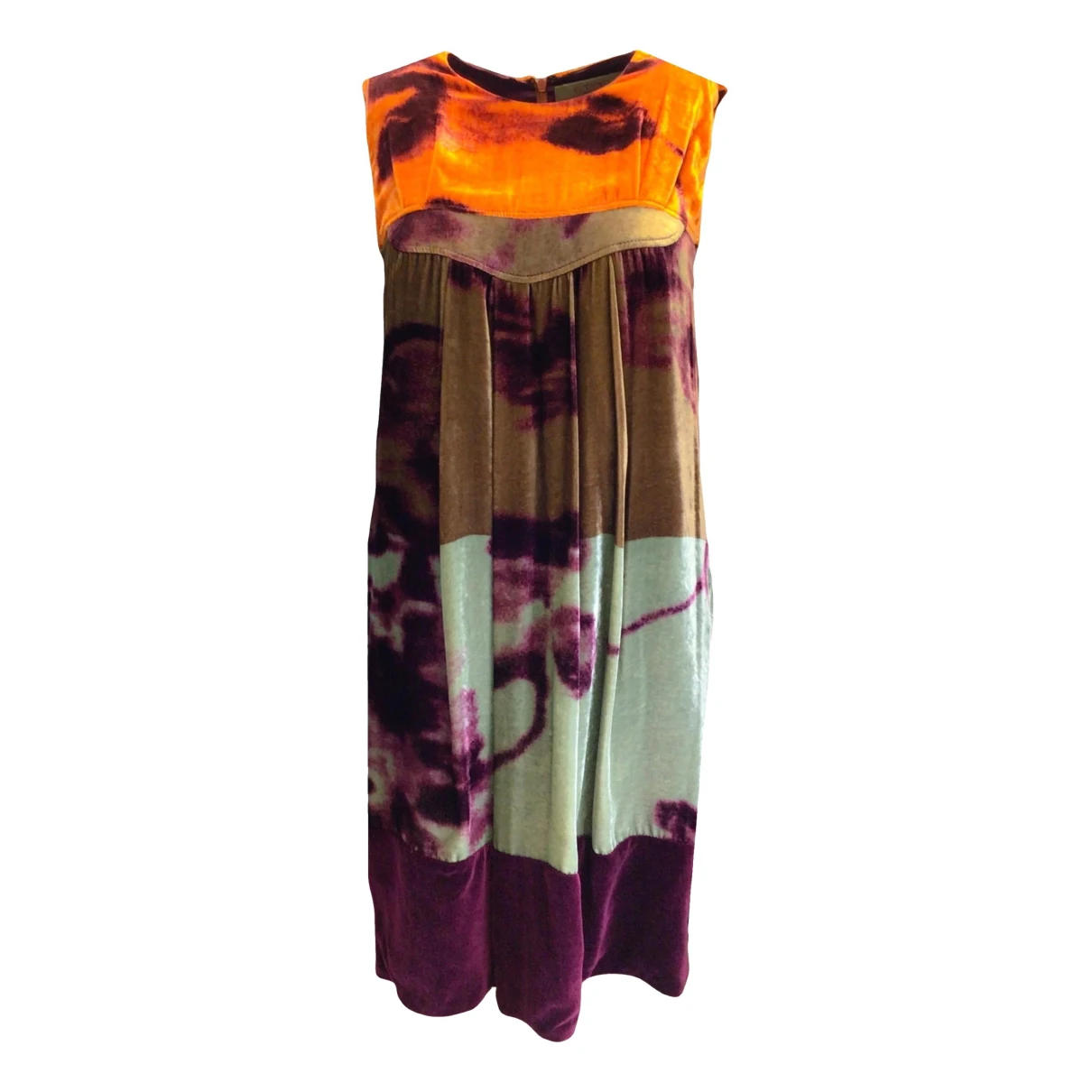 Pre-owned Etro Velvet Mid-length Dress In Multicolour