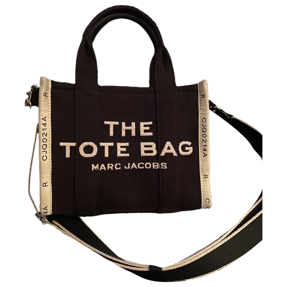 Pre-owned Marc Jacobs The Tag Tote Clutch Bag In Black