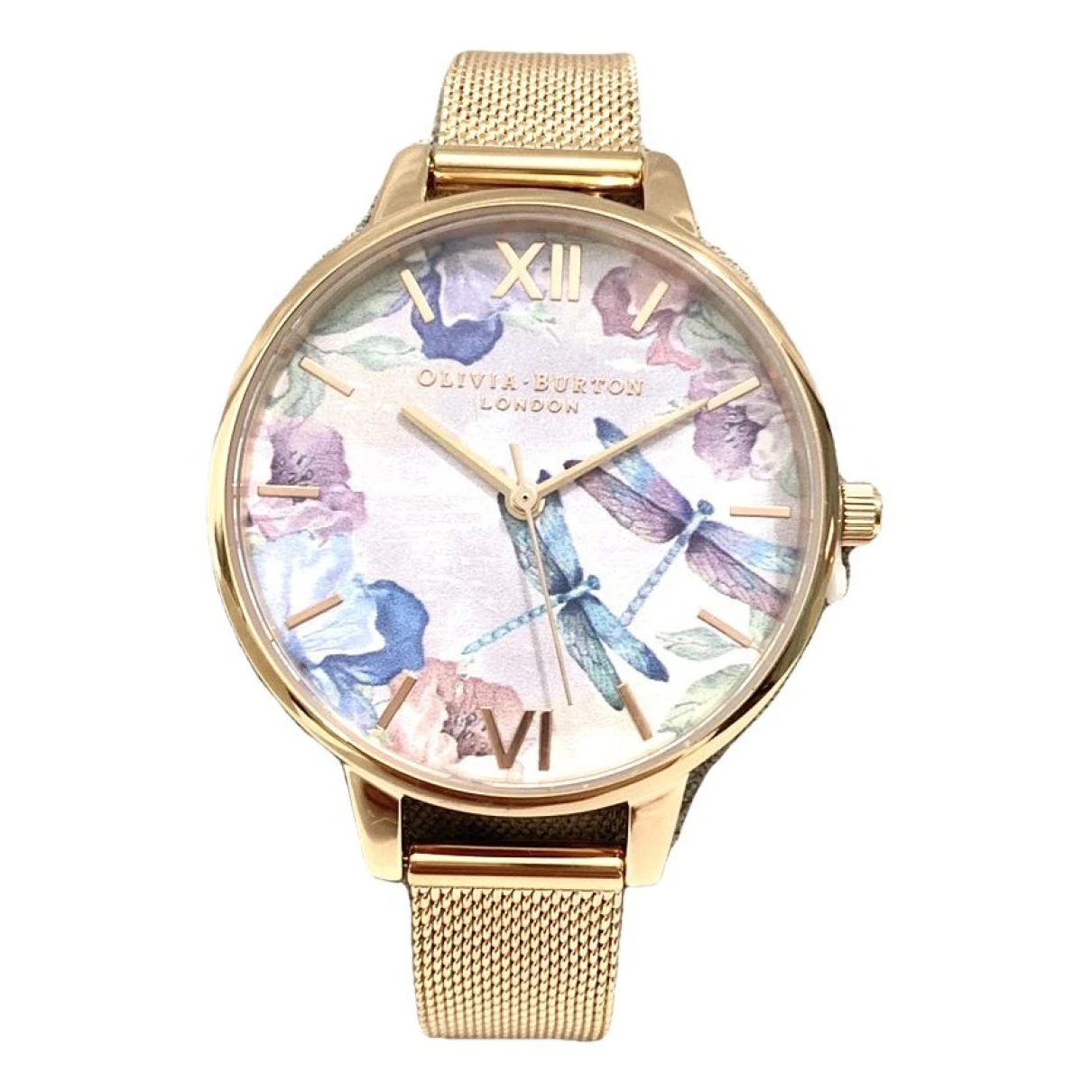 Pre-owned Olivia Burton Watch In Gold