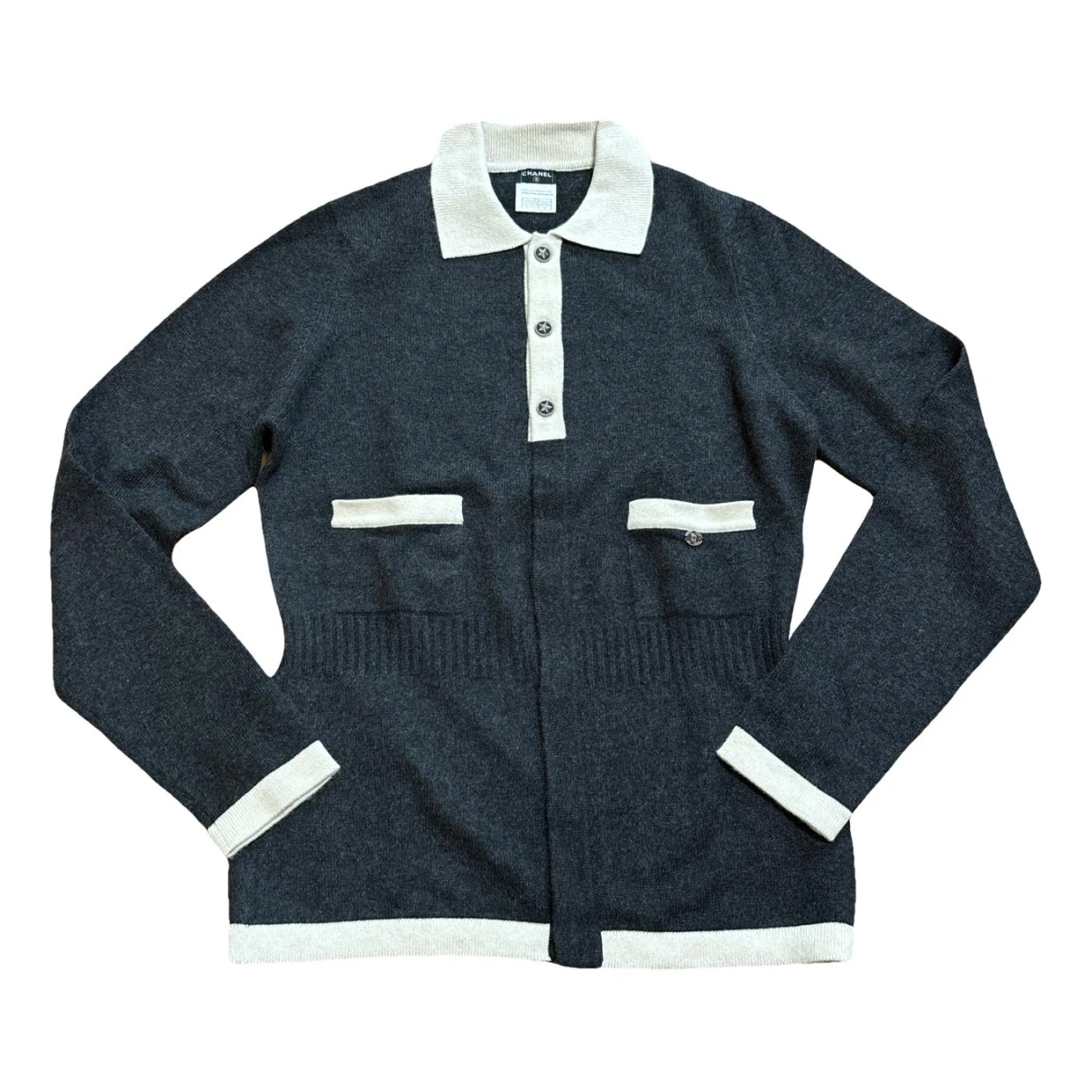 Pre-owned Chanel Cashmere Knitwear & Sweatshirt In Grey