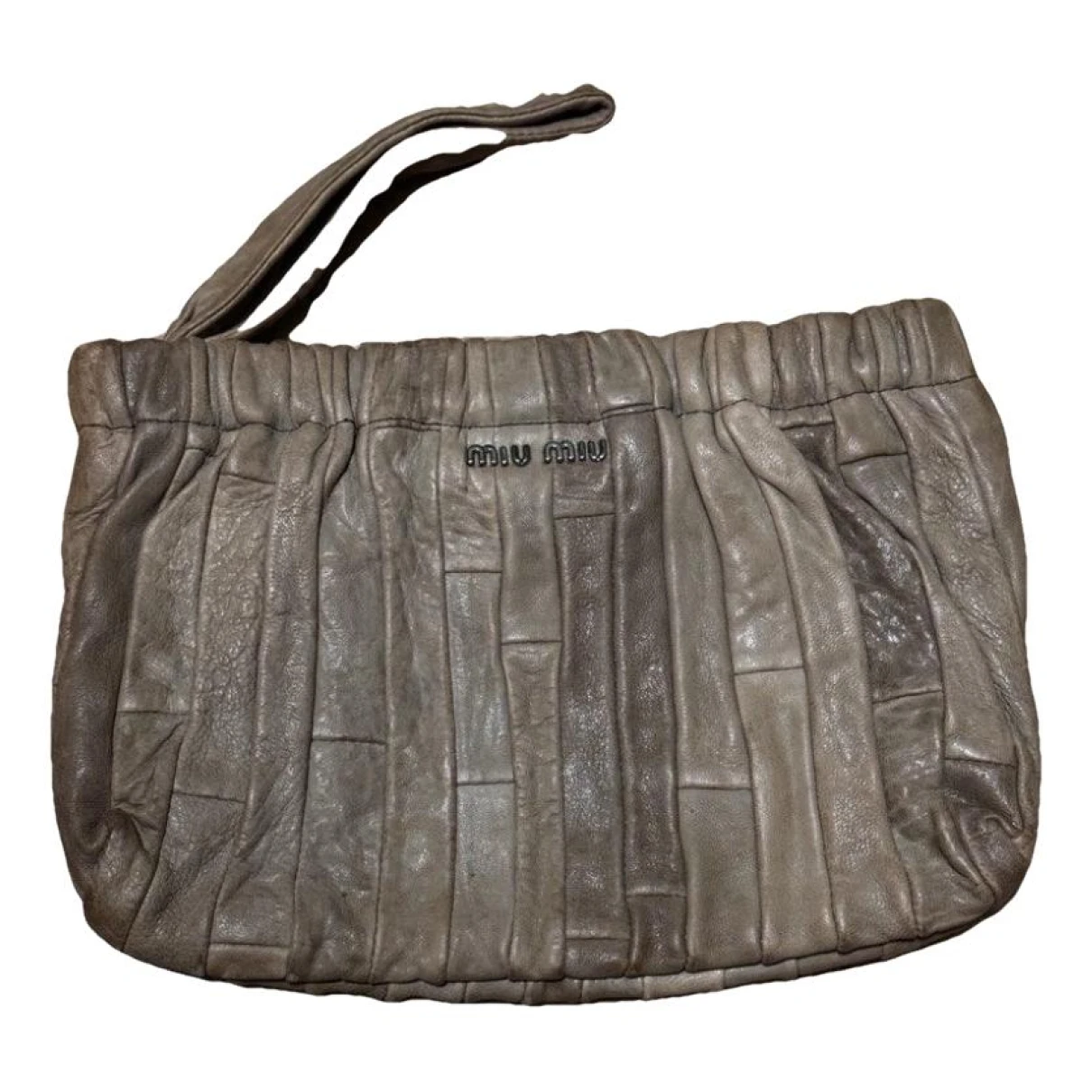 Pre-owned Miu Miu Leather Clutch Bag In Other