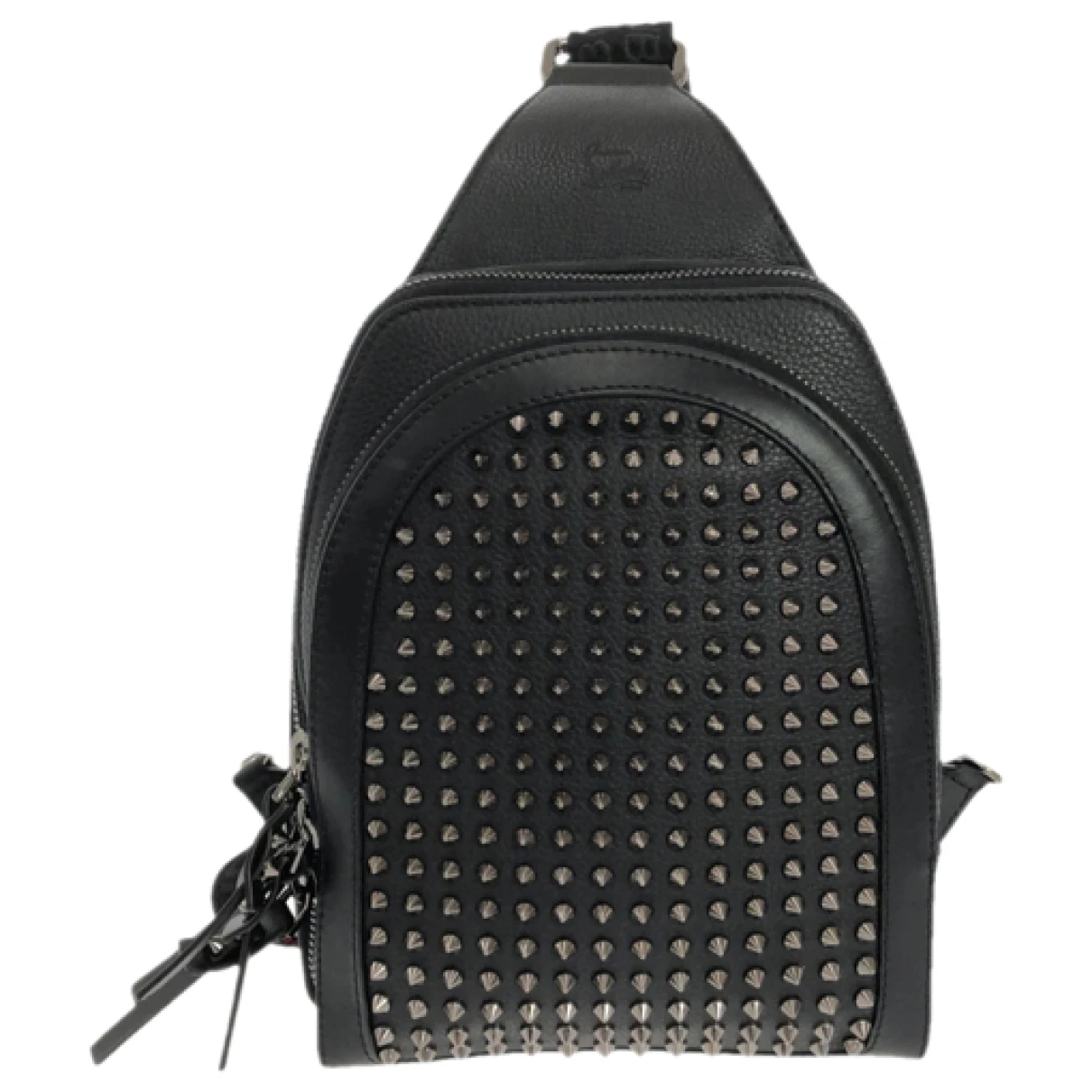 Pre-owned Christian Louboutin Leather Backpack In Black