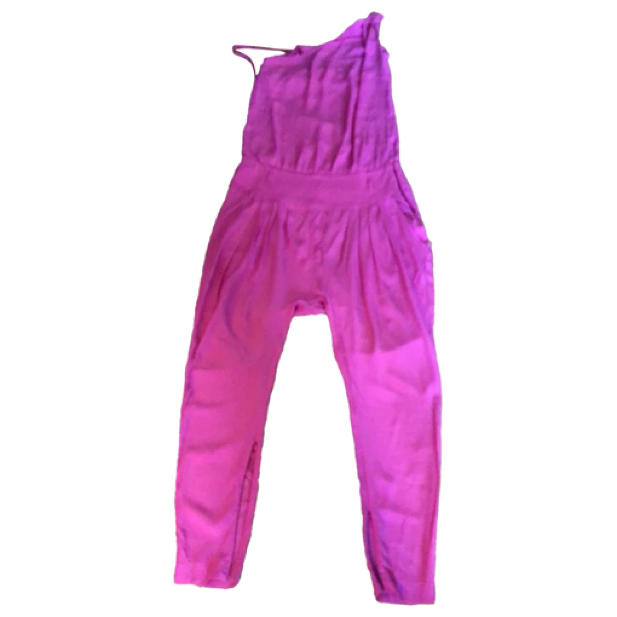 Pre-owned Dondup Silk Jumpsuit In Pink