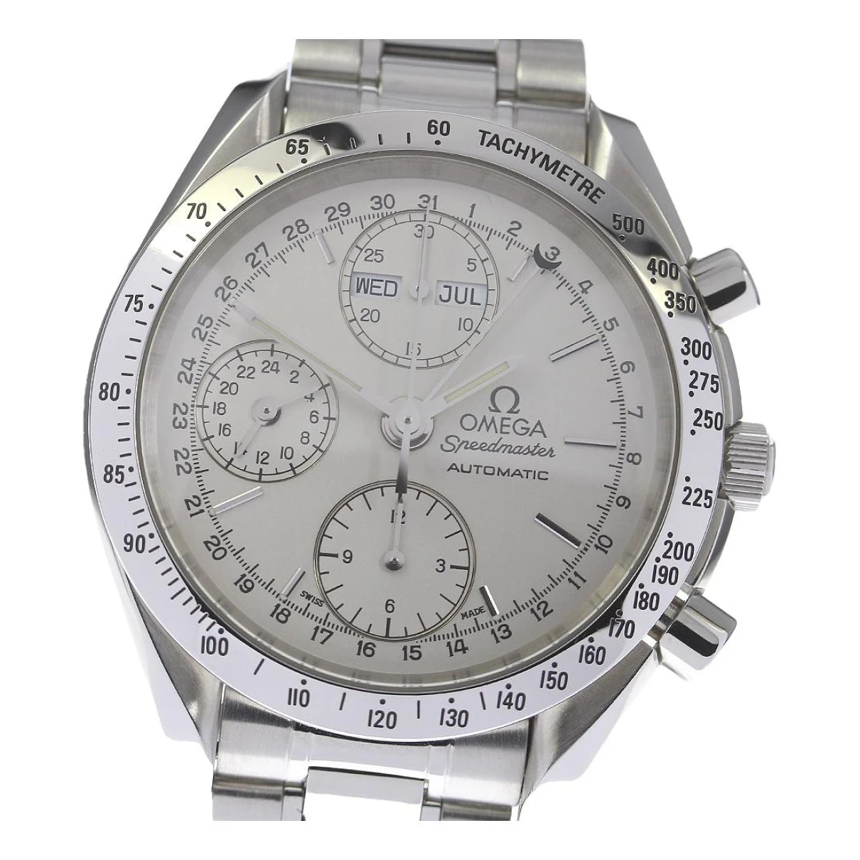 Pre-owned Omega Speedmaster Watch In Silver
