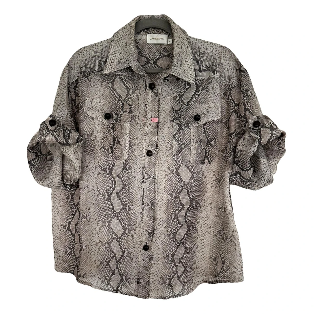 Pre-owned Zimmermann Linen Shirt In Brown