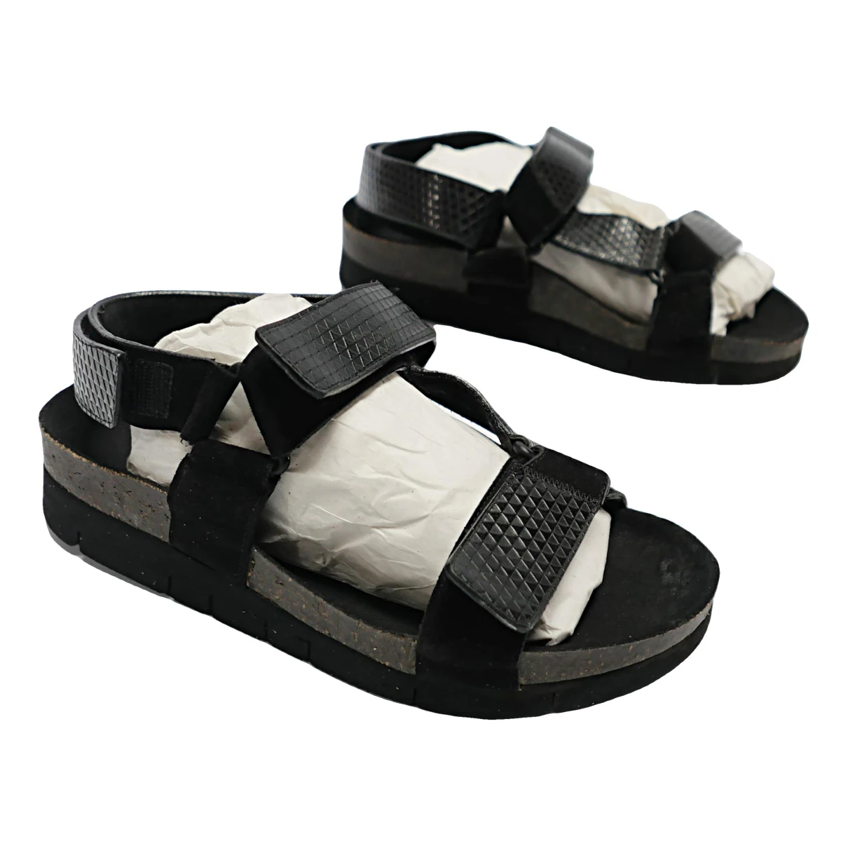 Pre-owned Marc Jacobs Leather Sandals In Black