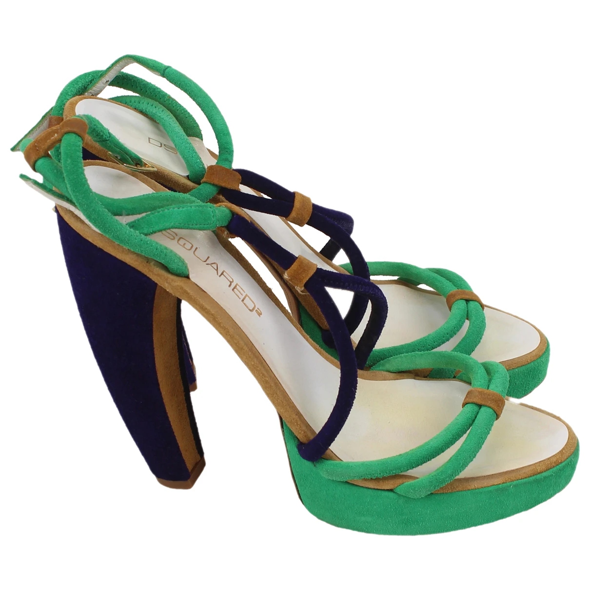 Pre-owned Dsquared2 Sandal In Green
