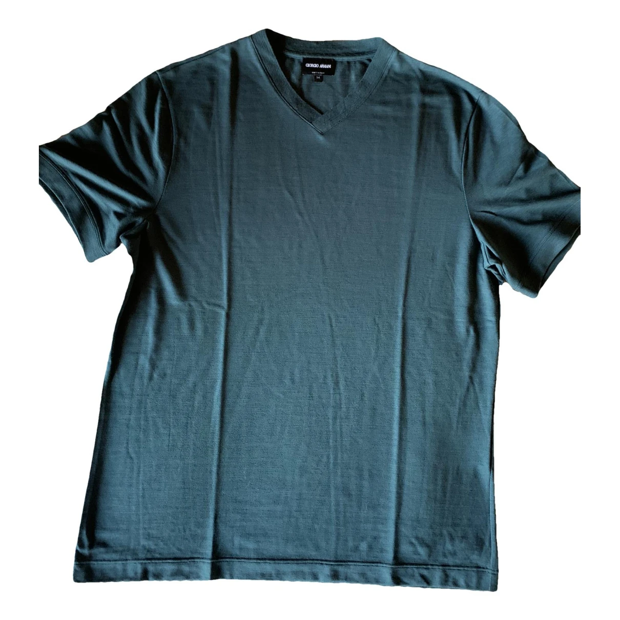 Pre-owned Giorgio Armani Silk T-shirt In Green