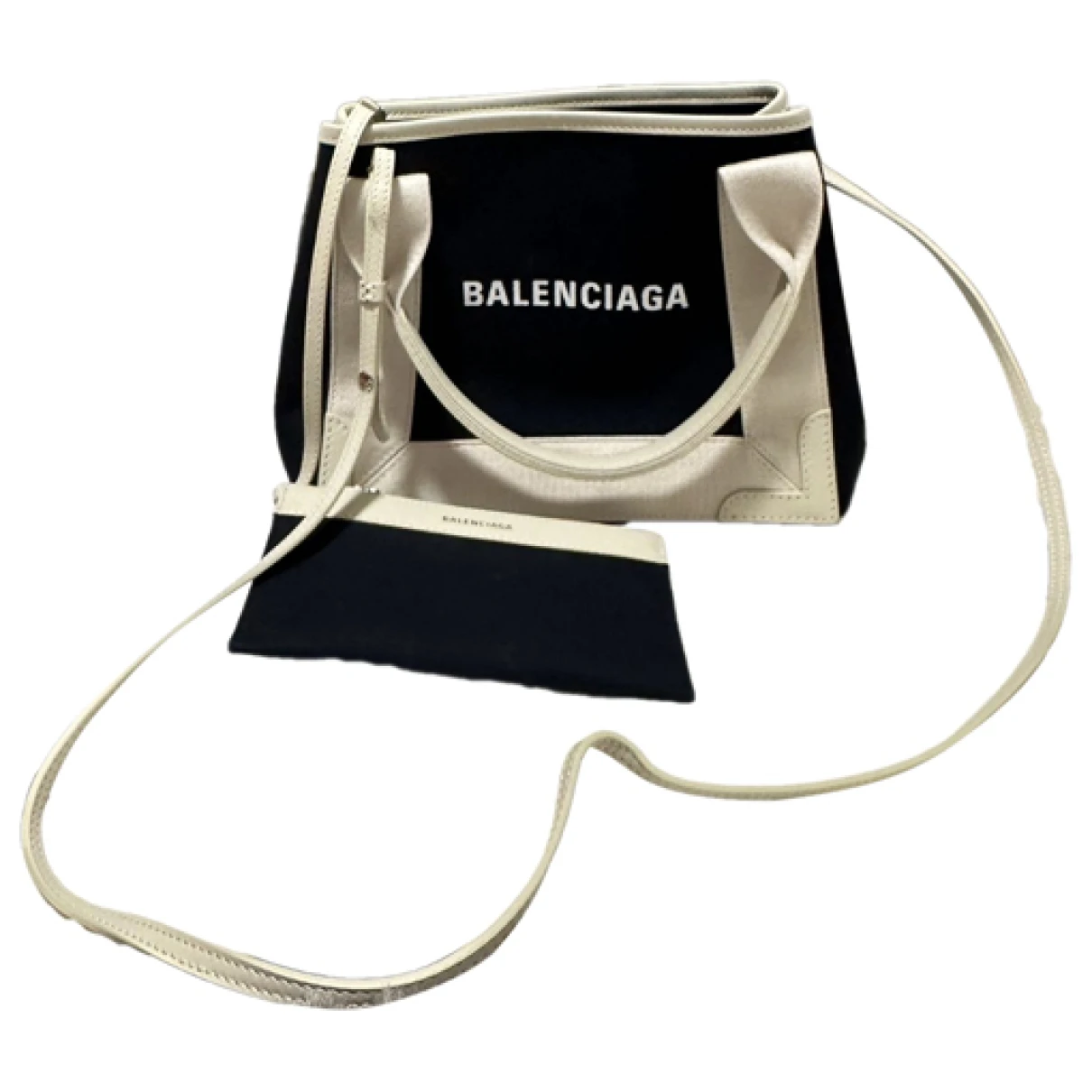 Pre-owned Balenciaga All Afternoon Cloth Crossbody Bag In White