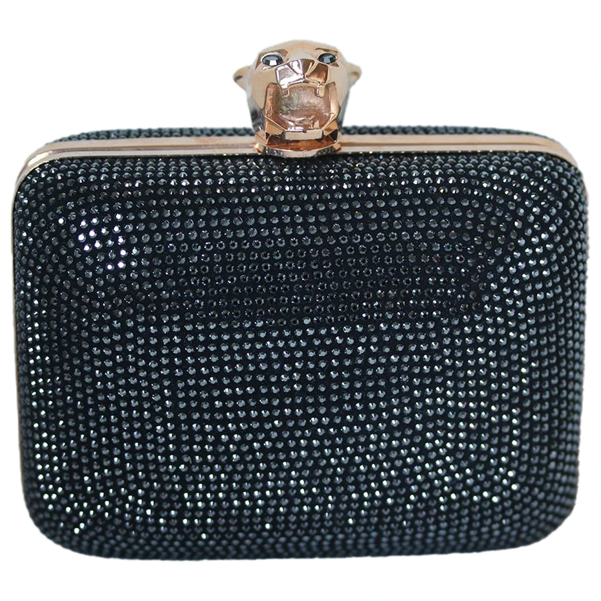 Pre-owned Stark Leather Clutch Bag In Black
