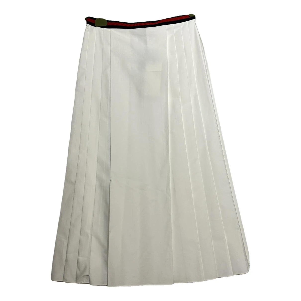 Pre-owned Gucci Mid-length Skirt In White