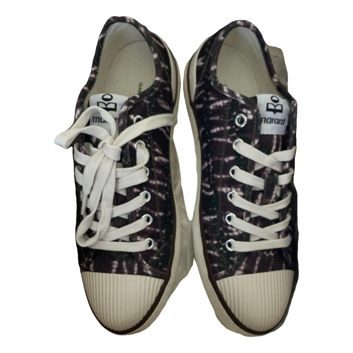 Pre-owned Isabel Marant Cloth Trainers In Multicolour