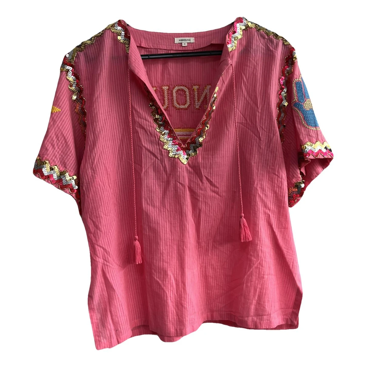 Pre-owned Manoush Blouse In Pink