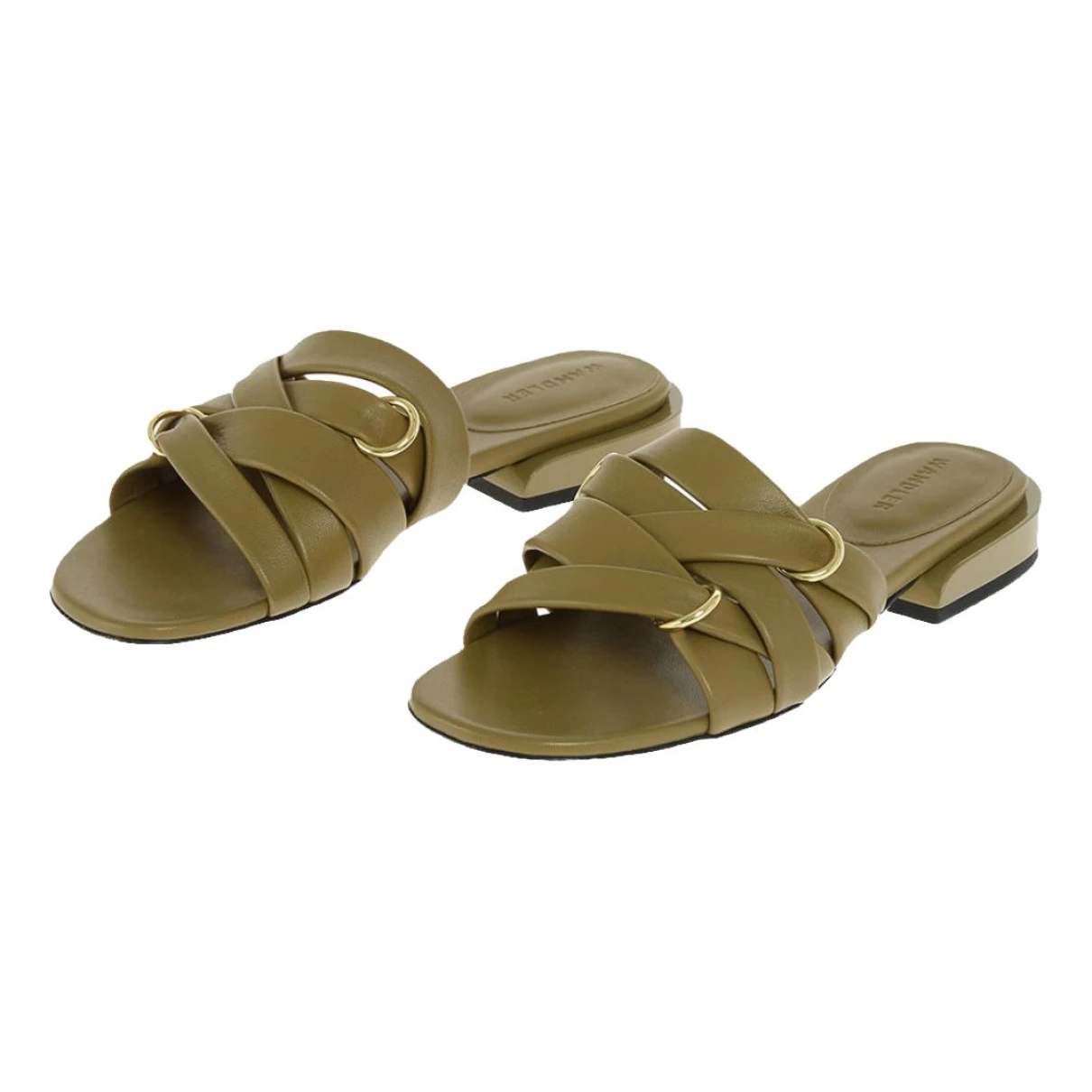 Pre-owned Wandler Leather Sandals In Brown