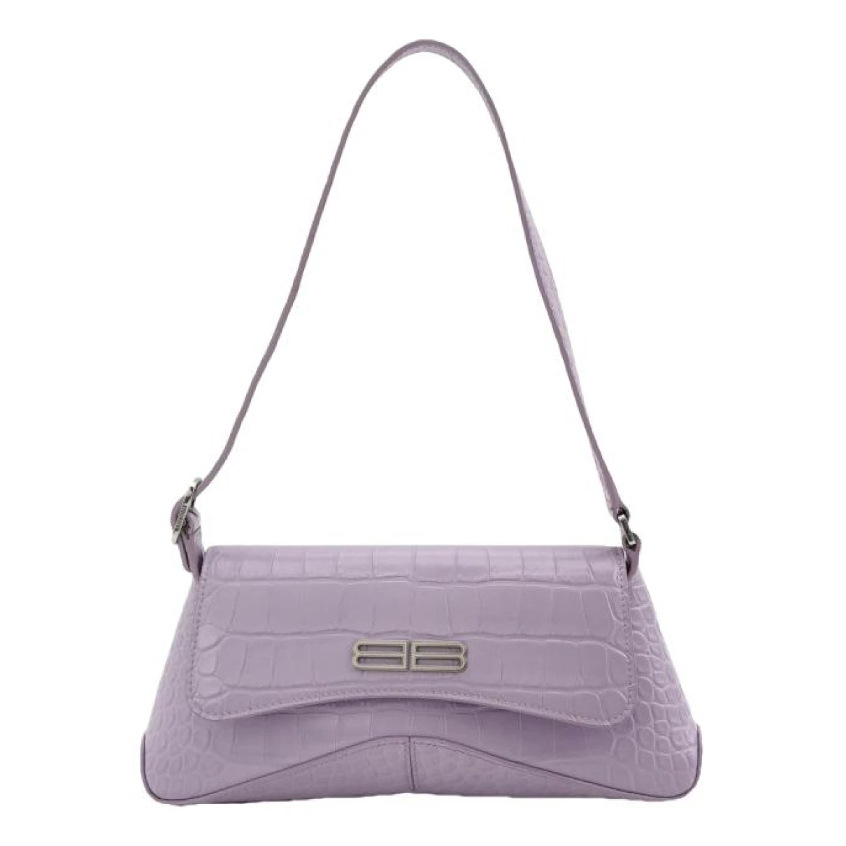 Pre-owned Balenciaga Xx Leather Handbag In Purple