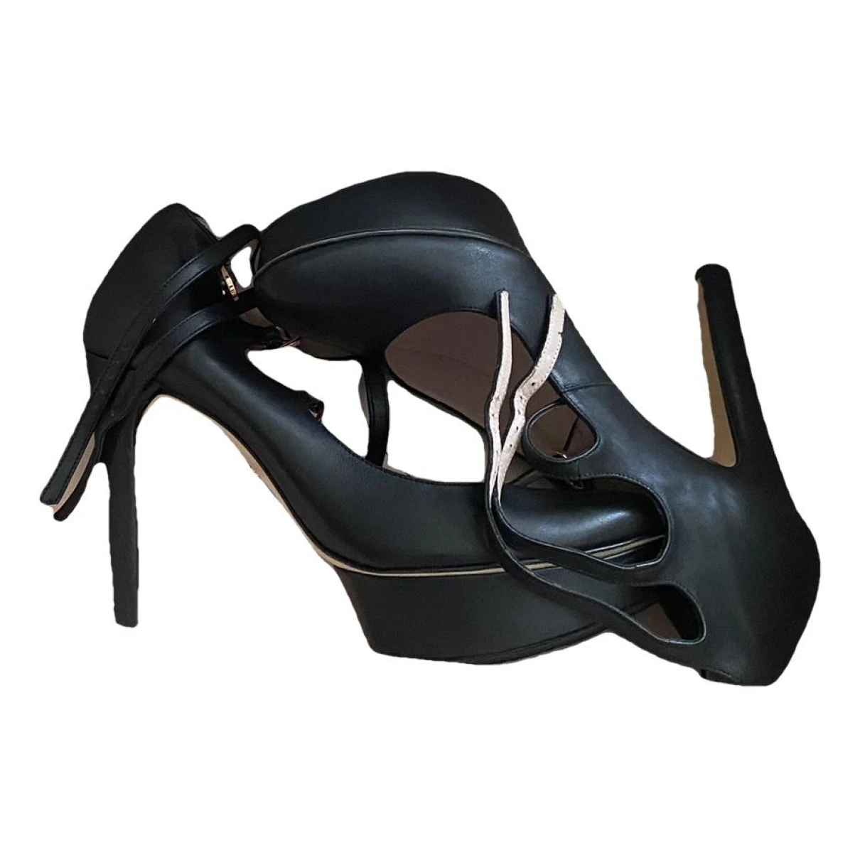 Pre-owned Repetto Leather Heels In Black