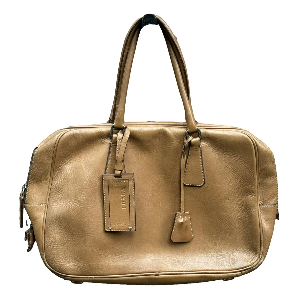 Pre-owned Prada Leather Handbag In Brown