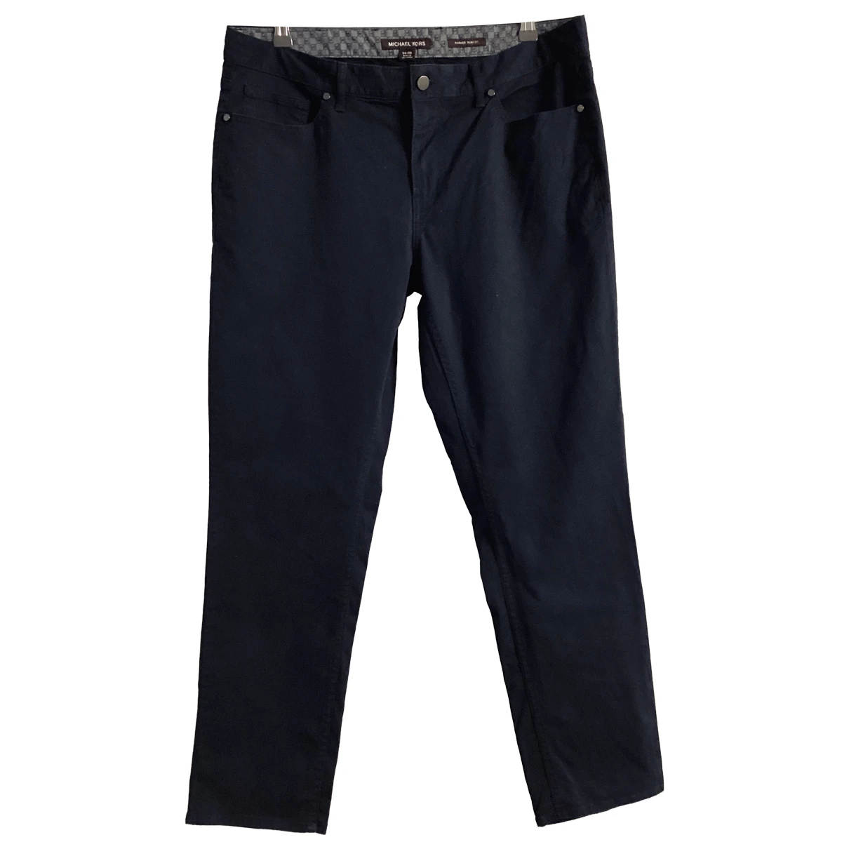 Pre-owned Michael Kors Chino Pants In Navy