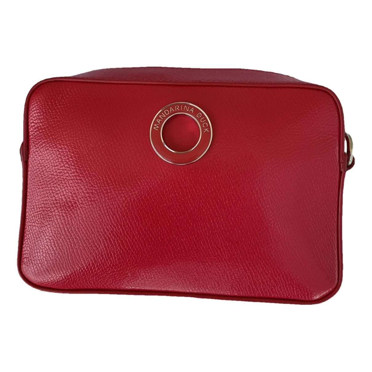 Pre-owned Mandarina Duck Leather Clutch Bag In Red